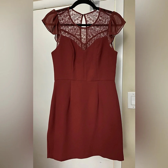 NWT BCBGeneration Ruby Wine Mini Dress Size 6 - Picture 1 of 6